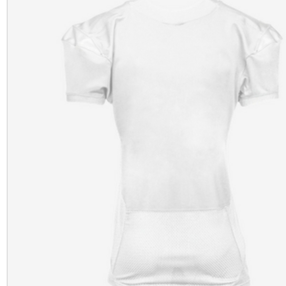 Nike White Football Baseball Jersey Shirt PADDED Sports Workout Large XL NEW - Picture 3 of 5